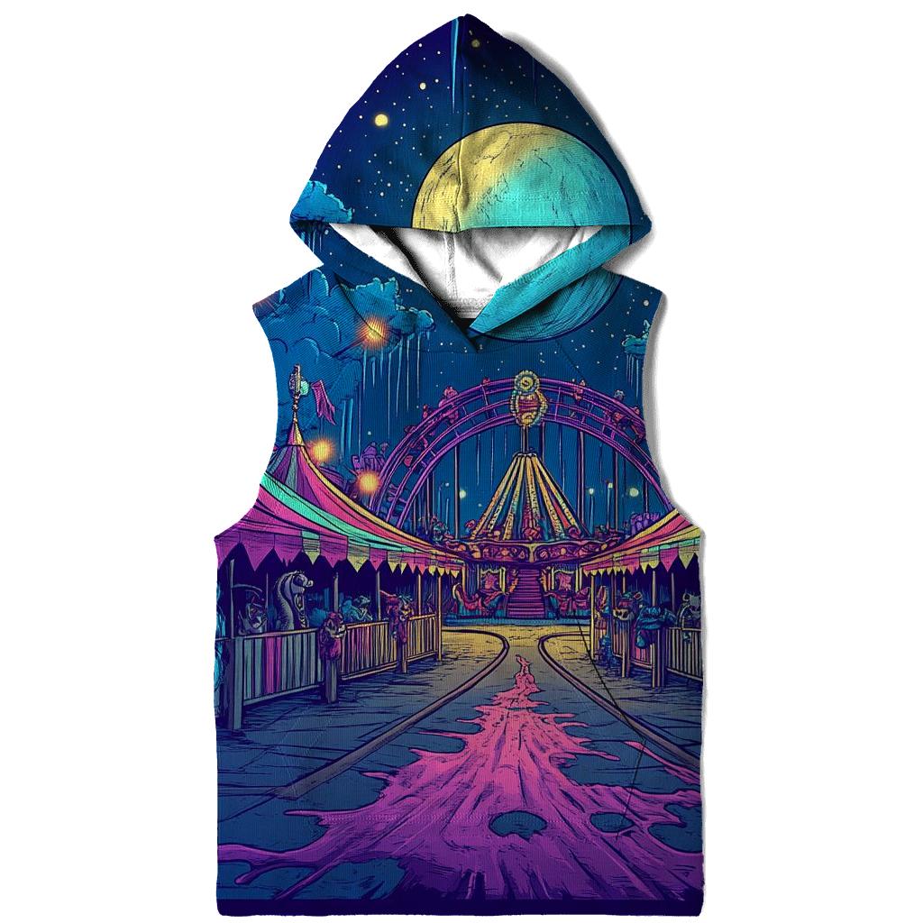 Midnight Cartoon Carnival premium hoodies