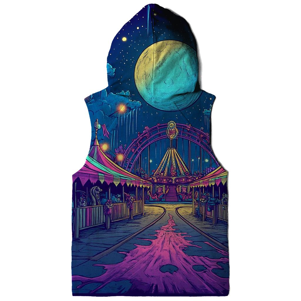 Midnight Cartoon Carnival premium hoodies