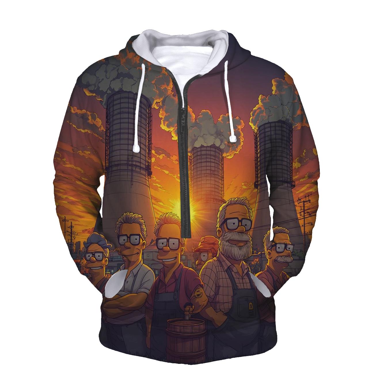 Sunset Power Plant Reunion pullover hoodies