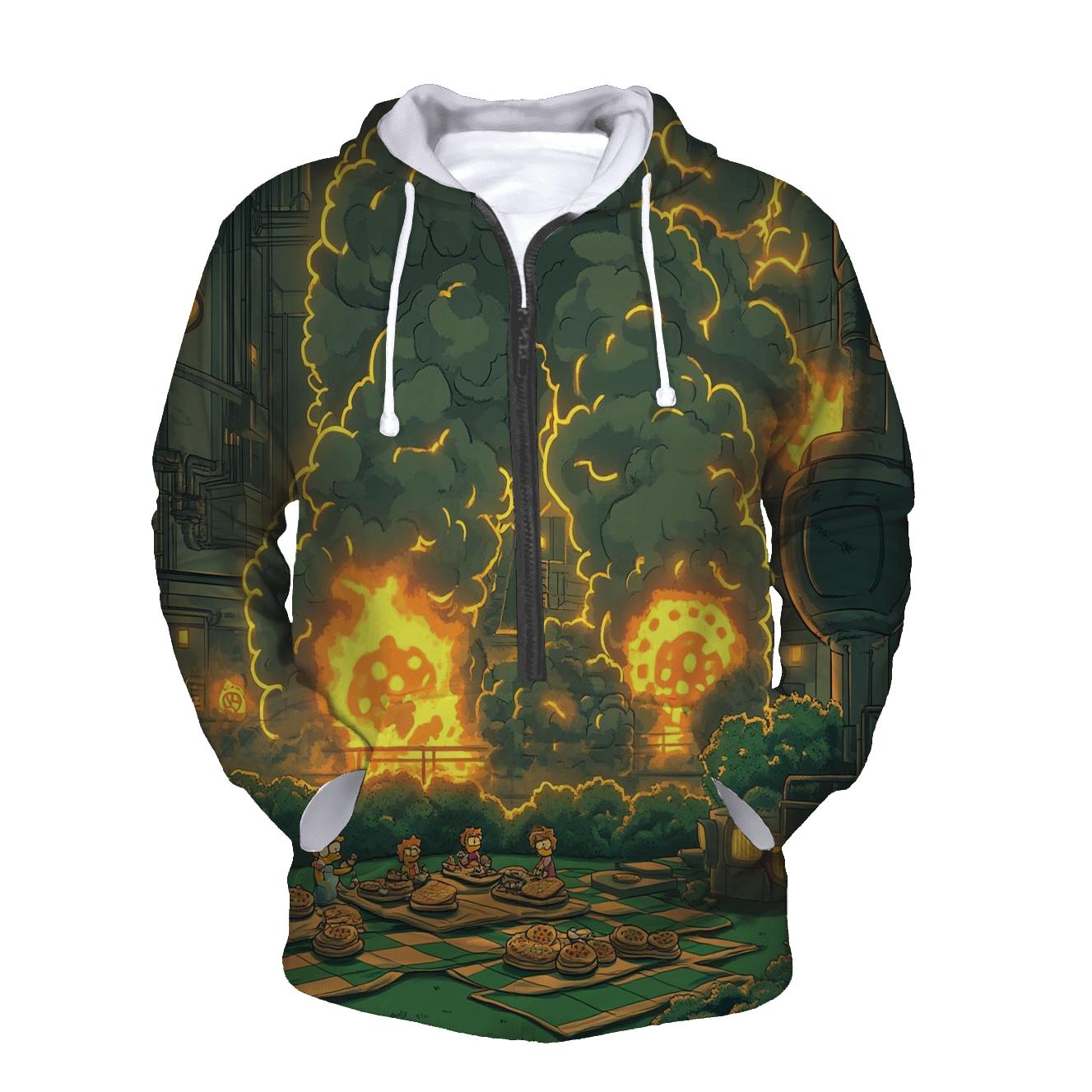 Nuclear Picnic In The Reactor Garden graphic hoodies