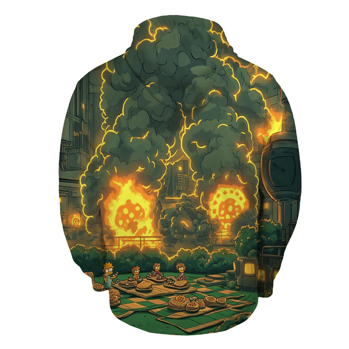 Nuclear Picnic In The Reactor Garden graphic hoodies