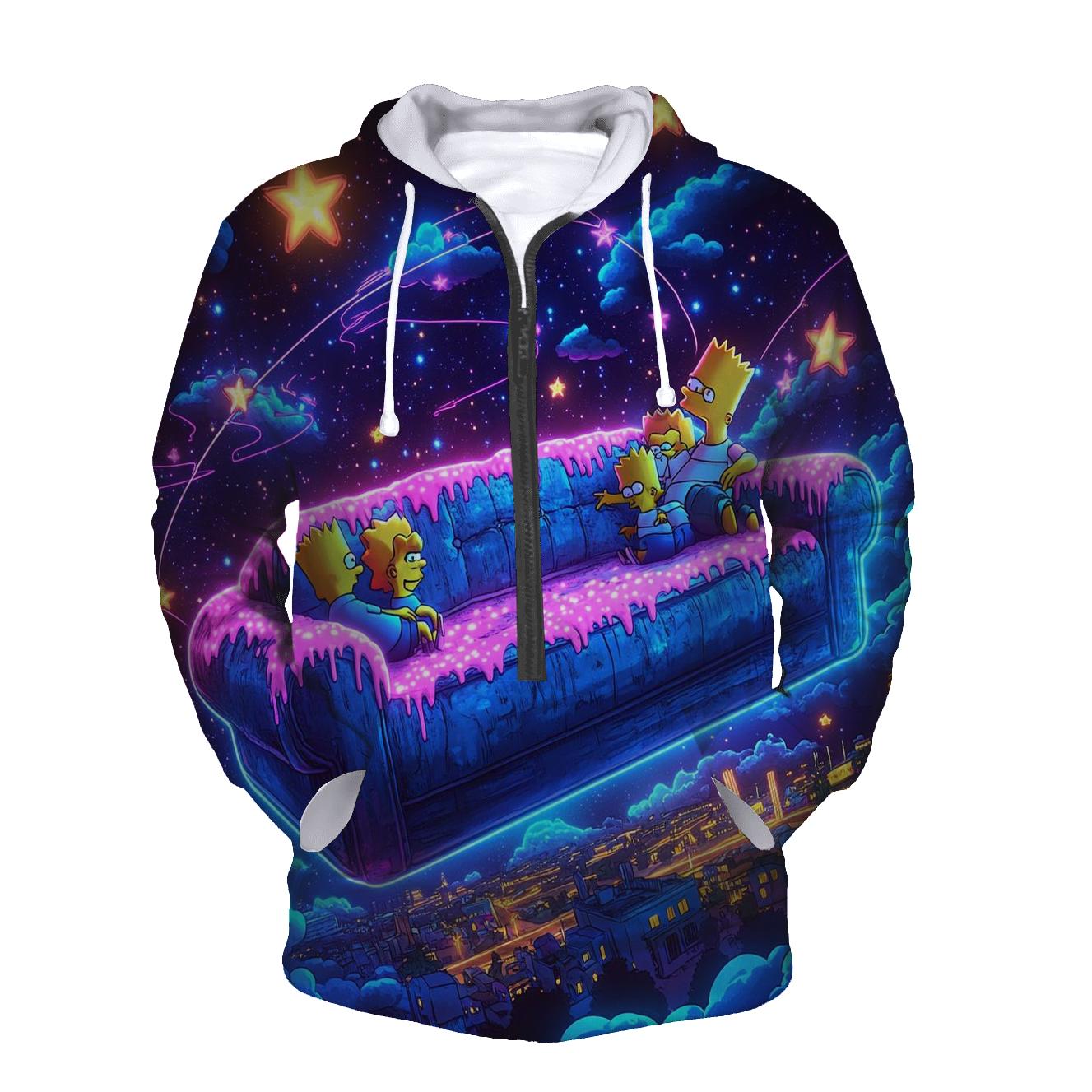 Couch To Cosmos Living Room Odyssey embroidered hoodies