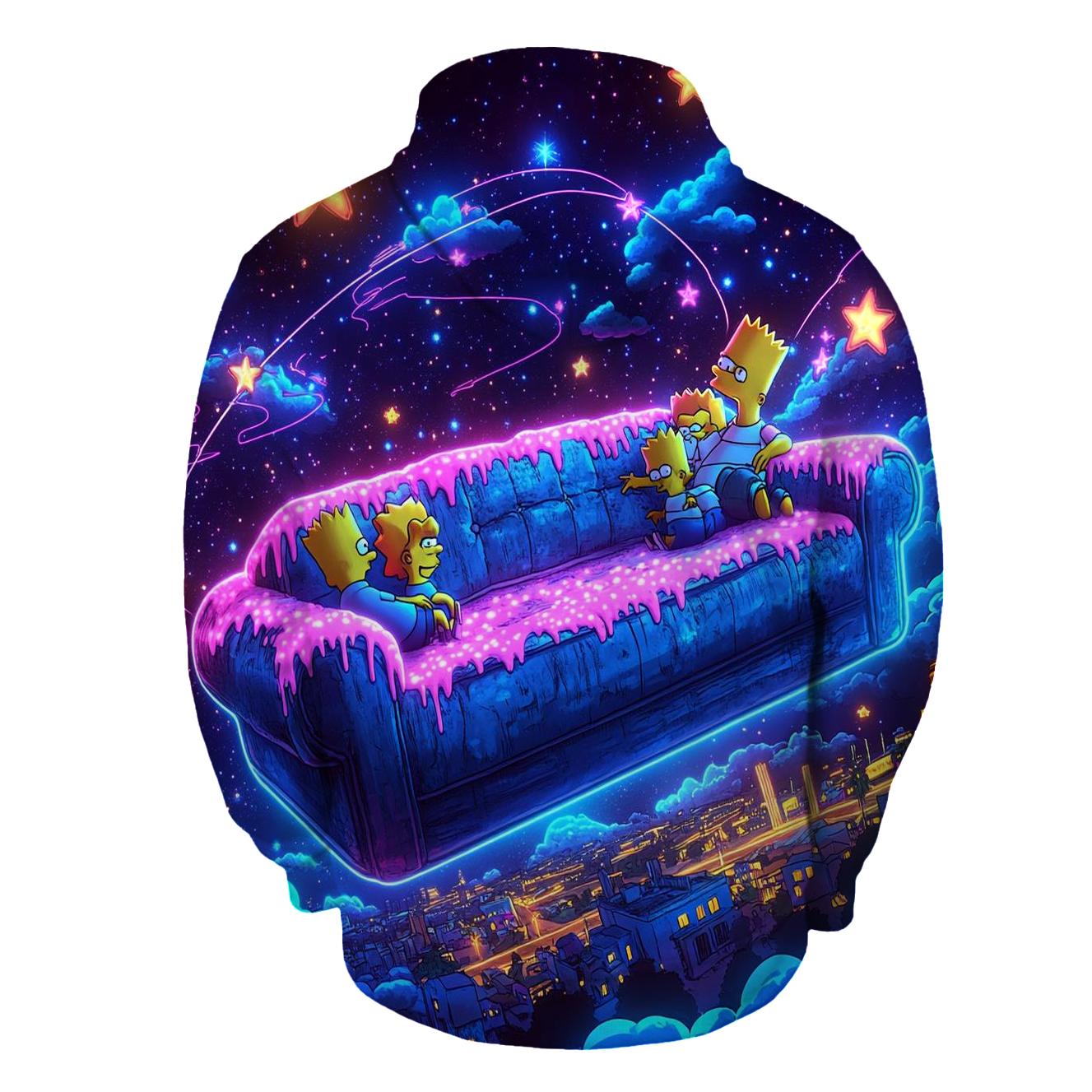 Couch To Cosmos Living Room Odyssey embroidered hoodies