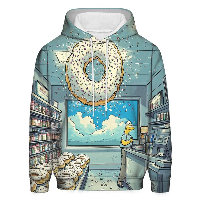 Donut Tornado At Kwik E Mart pullover hoodies