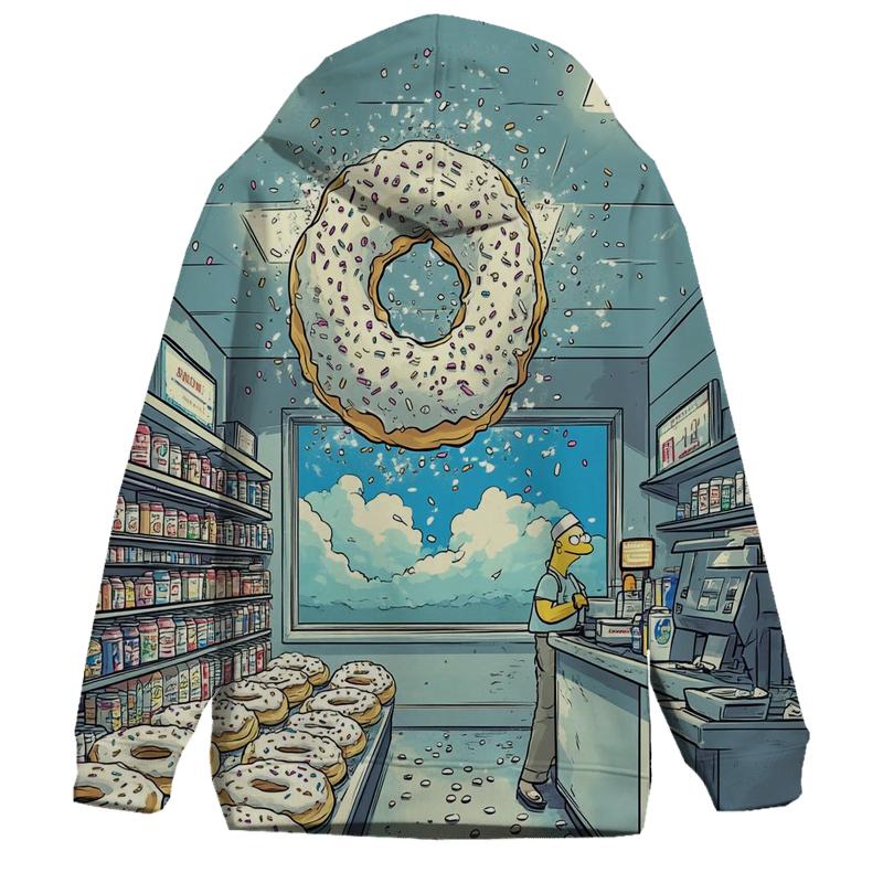 Donut Tornado At Kwik E Mart pullover hoodies