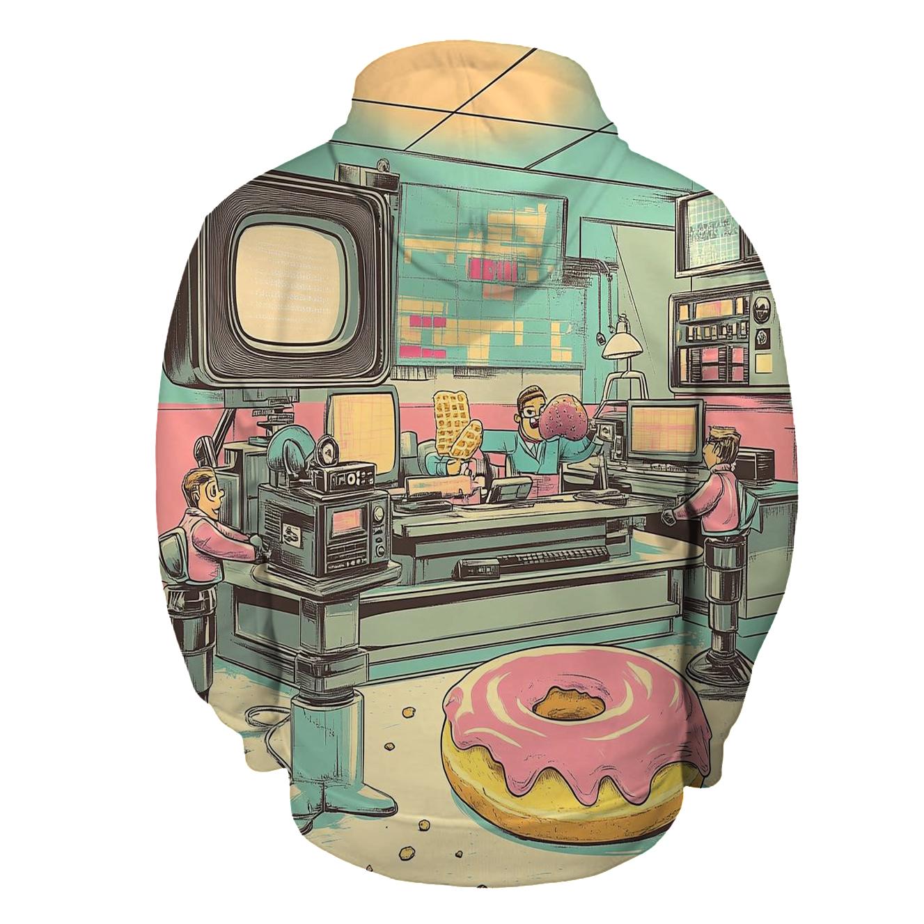 Breakfast Broadcast Brawl graphic hoodies