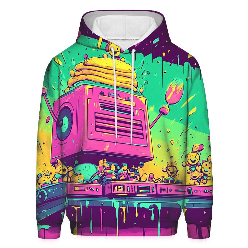 Neon Breakfast Beatdown custom hoodies