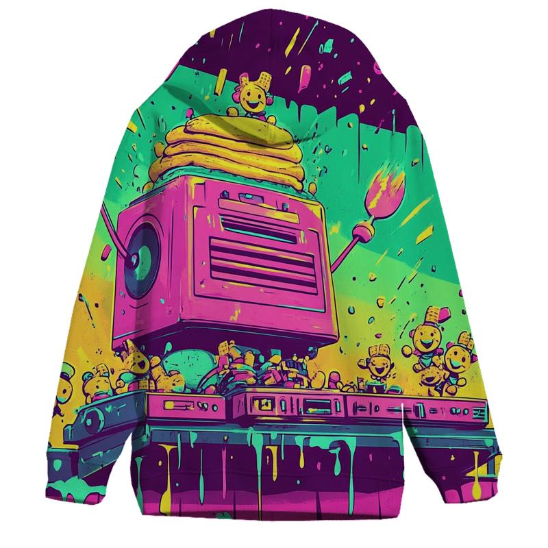 Neon Breakfast Beatdown custom hoodies