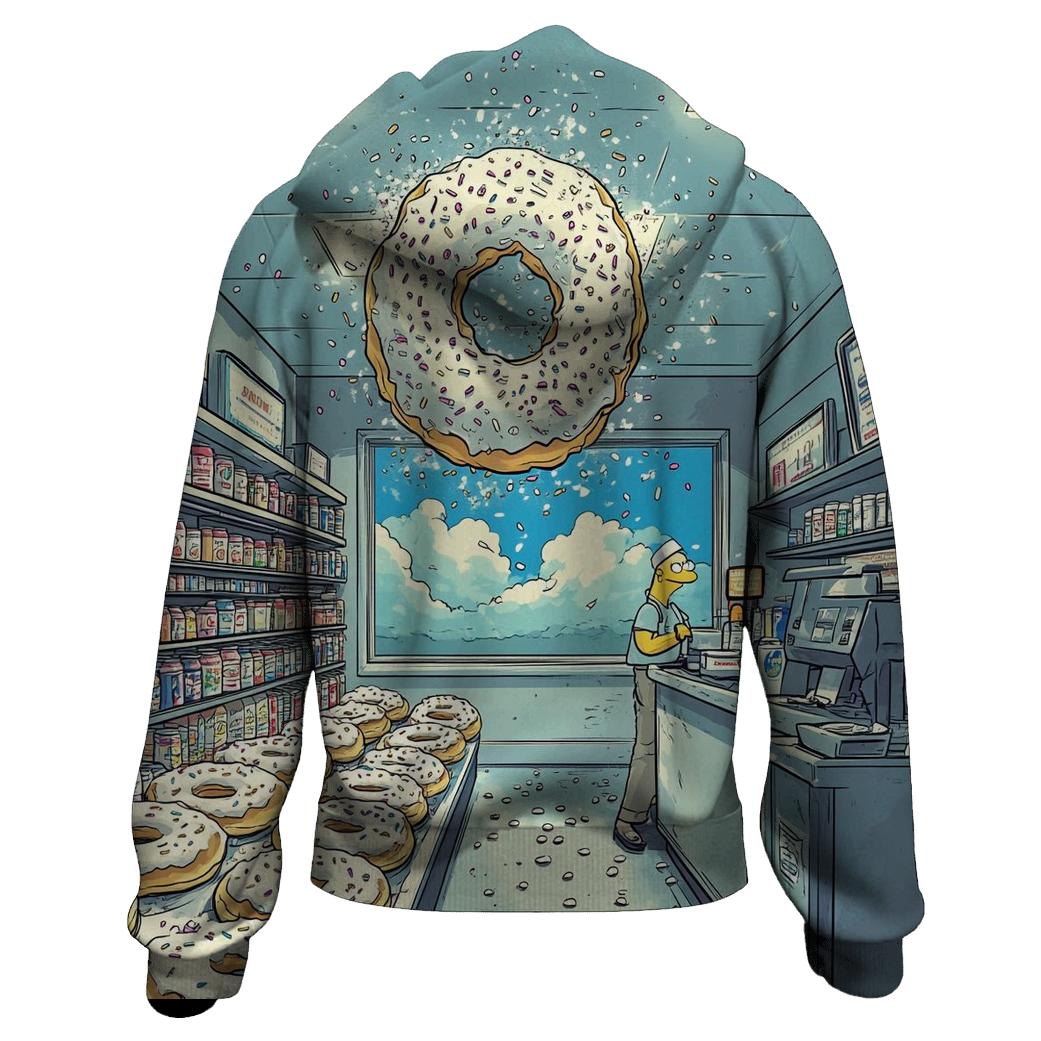 Donut Tornado At Kwik E Mart graphic hoodies