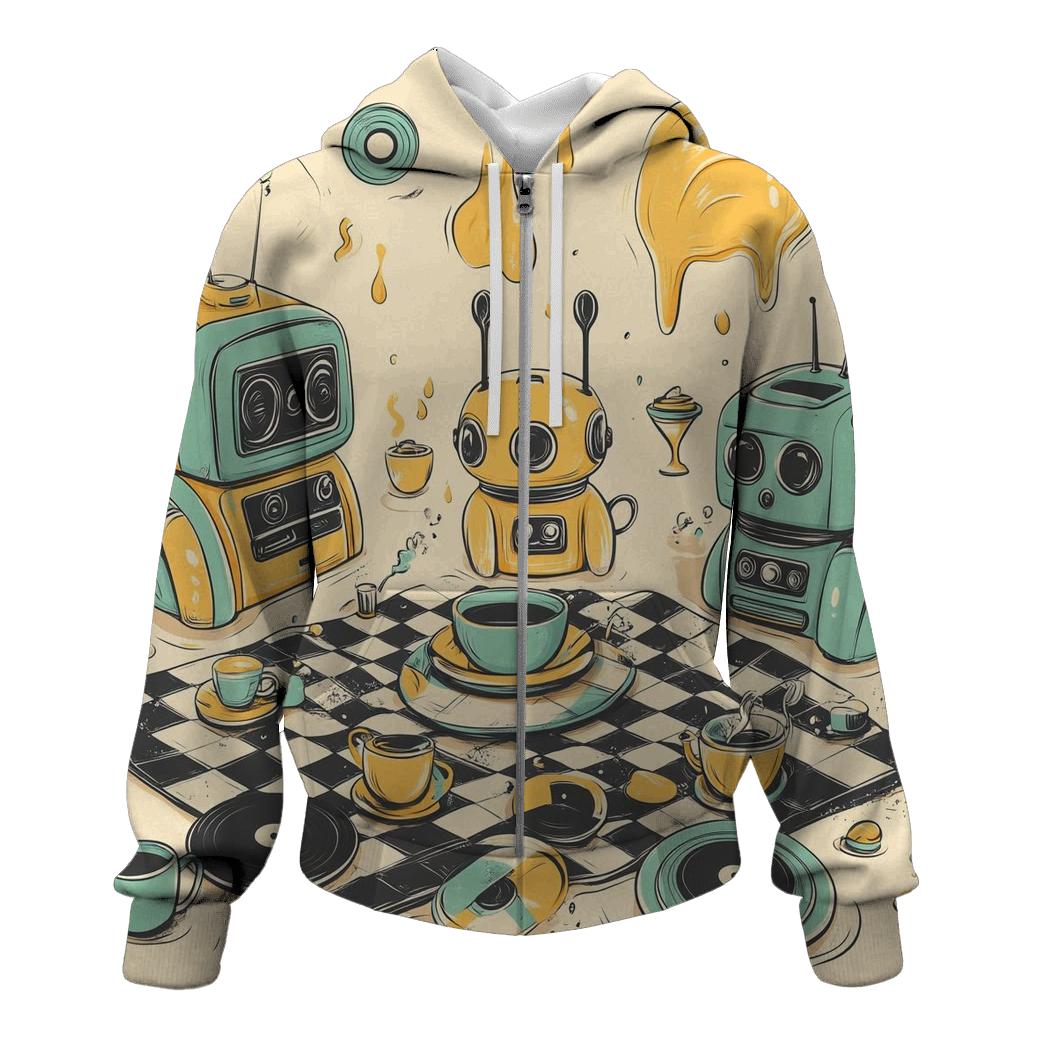 Toy Bot Tea Party custom hoodies