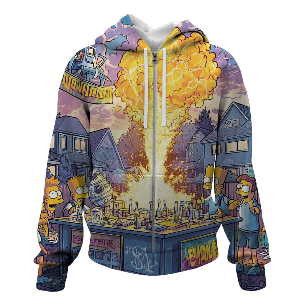 Simpsons Suburban Science Fair Fiasco designer hoodies