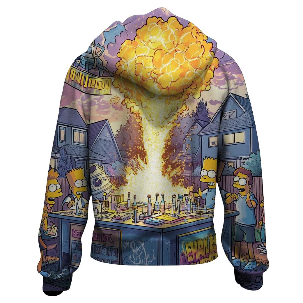 Simpsons Suburban Science Fair Fiasco designer hoodies