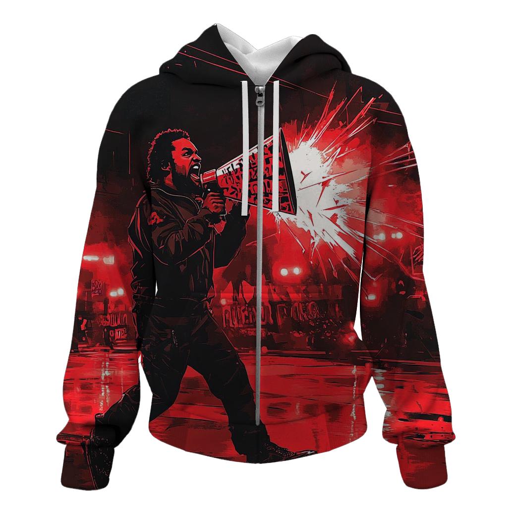 Ice Cube Riot Script lightweight hoodies