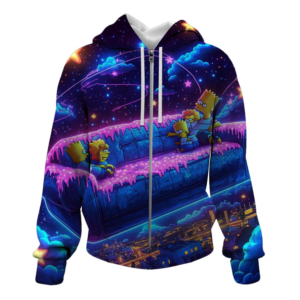 Couch To Cosmos Living Room Odyssey premium hoodies