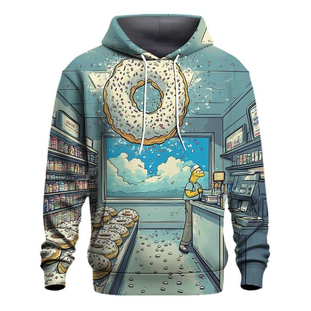 Donut Tornado At Kwik E Mart heavyweight hoodies