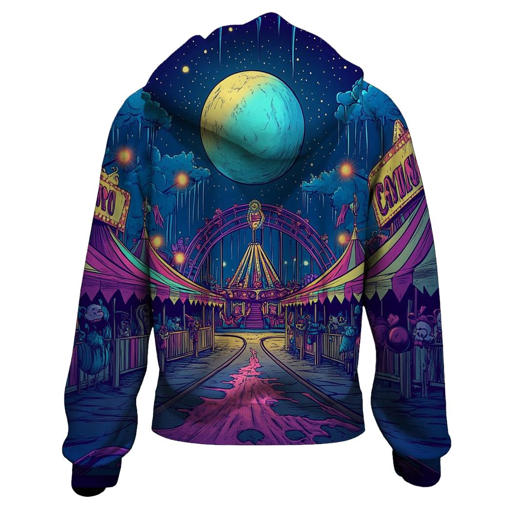 Midnight Cartoon Carnival hoodie styles