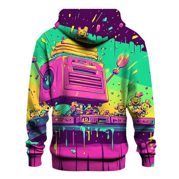 Neon Breakfast Beatdown lightweight hoodies