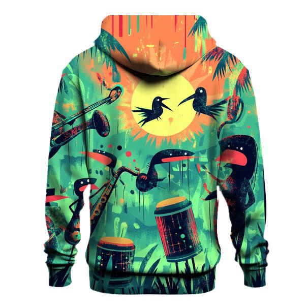 Pixel Jungle Jam embroidered hoodies