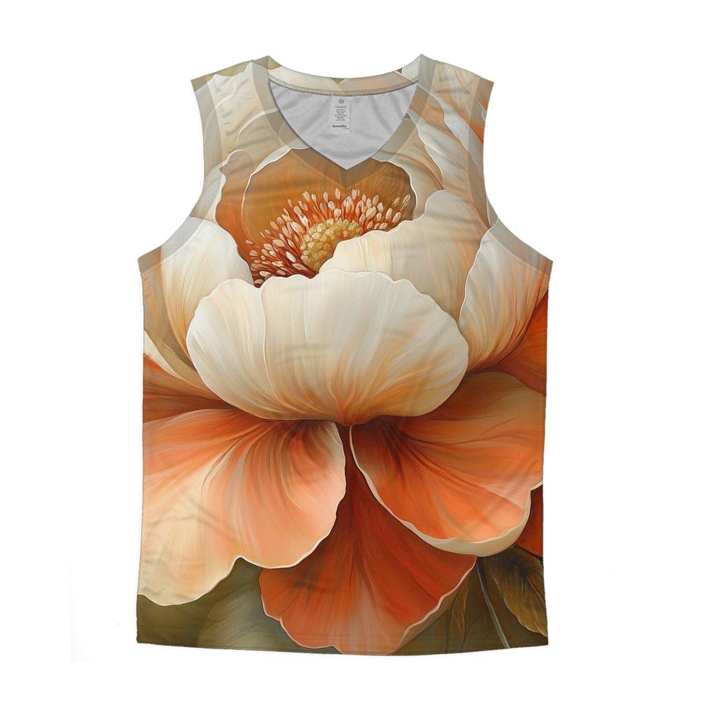 Georgia O Keeffe Inspired Desert Flowers custom tank tops