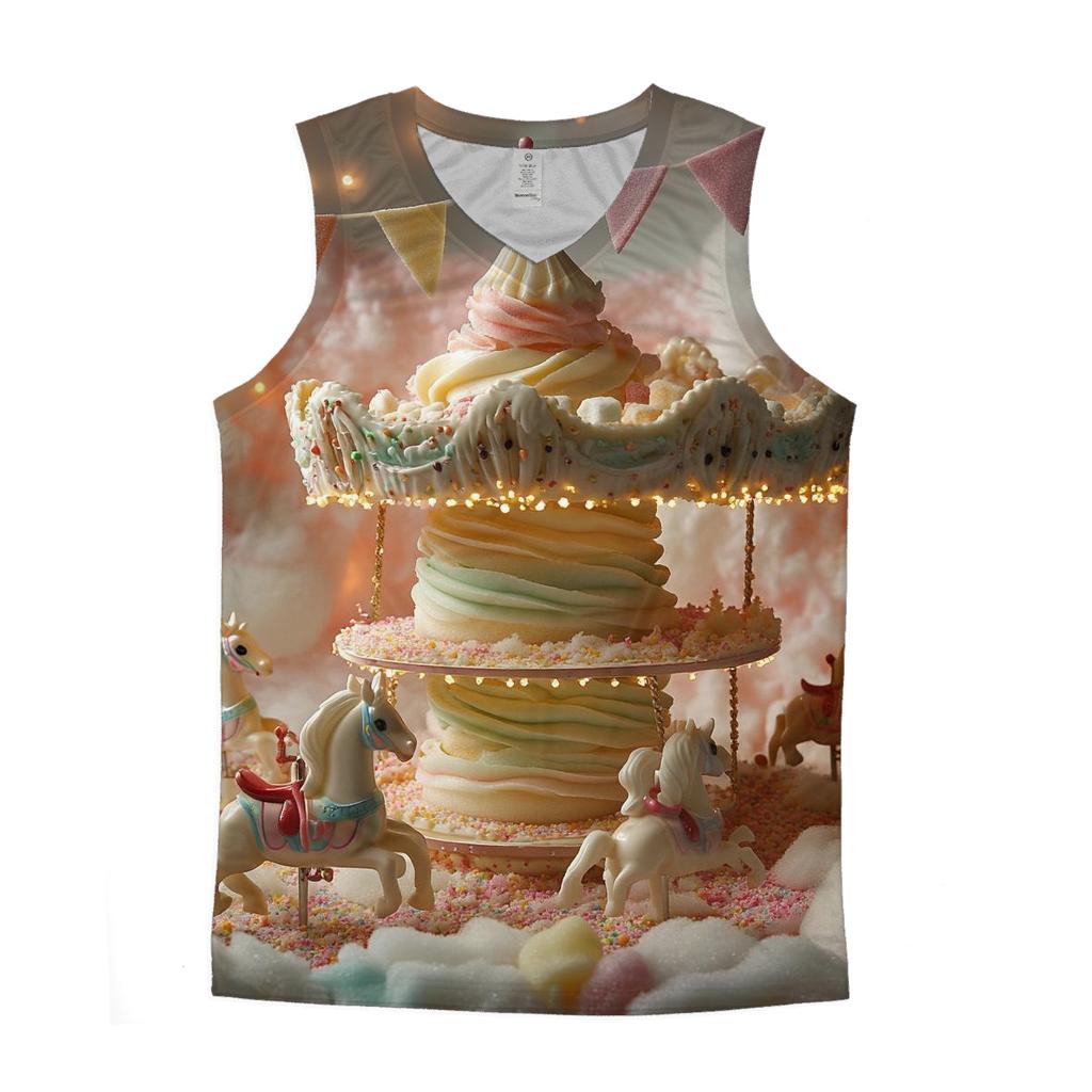 Cupcake Cloud Carousel trendy fitted tank tops