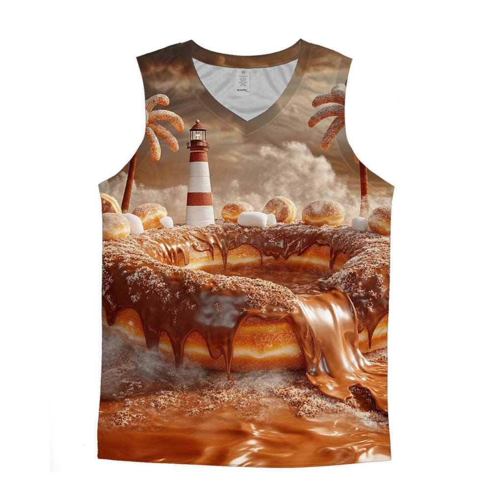 Chocolate Lava Donut Isle custom tank tops