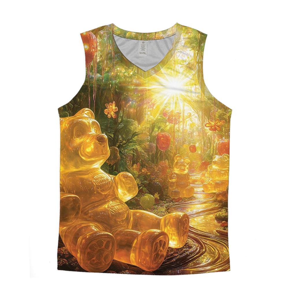 Gummy Bear Rainforest Rhapsody personalized athletic tanks