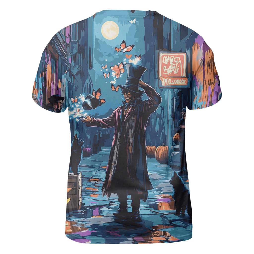 Street Magician In Haunted Alley designer pattern shirts