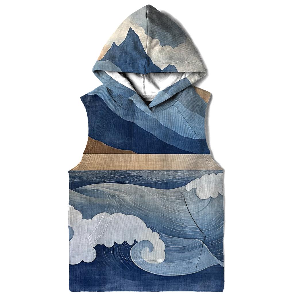 Hokusai Inspired Mountain Storm hoodie trends
