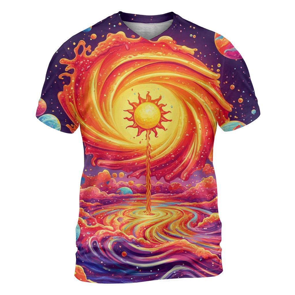 Soda Fountain Galaxy trendy printed shirt styles