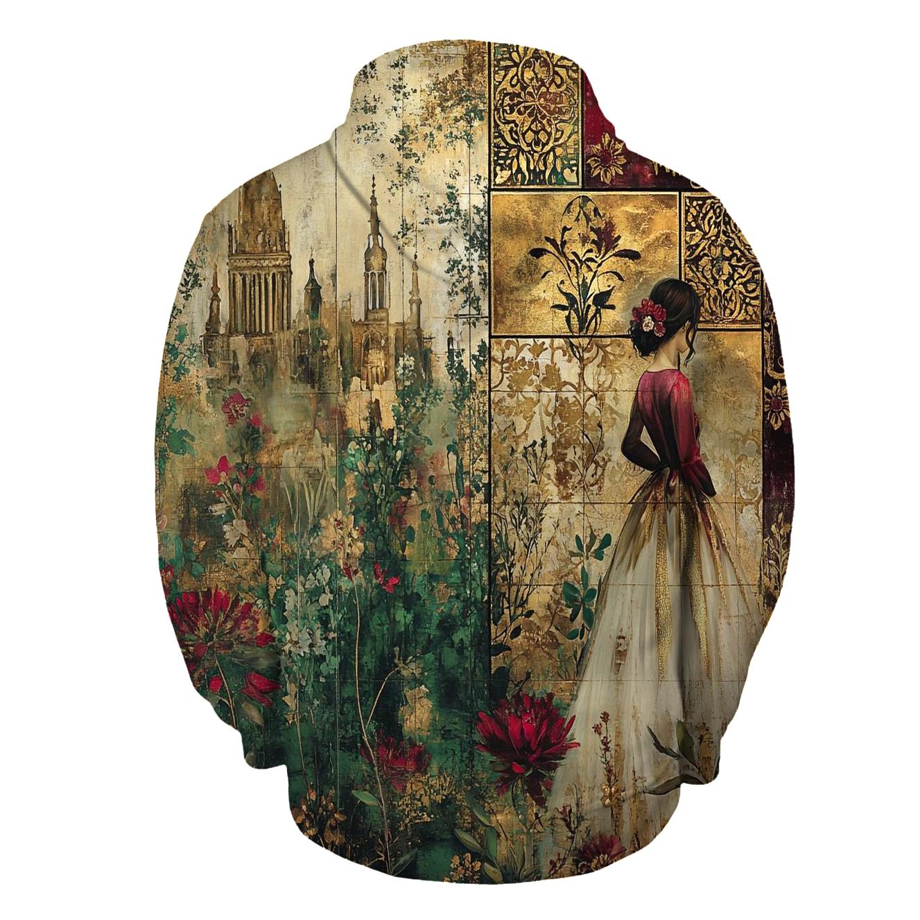 Klimt Inspired Golden Garden graphic hoodies