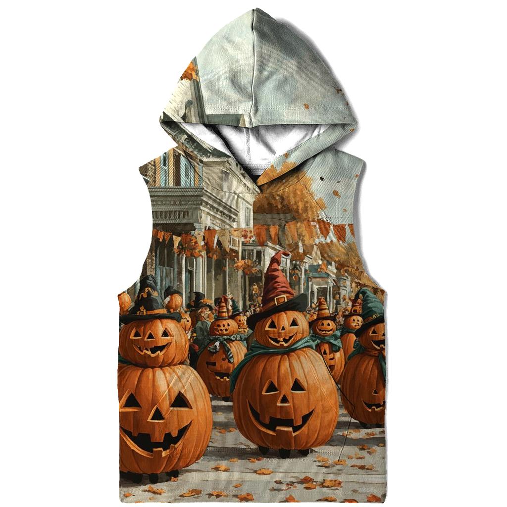 Pumpkin Parade On Main Spooky graphic hoodies
