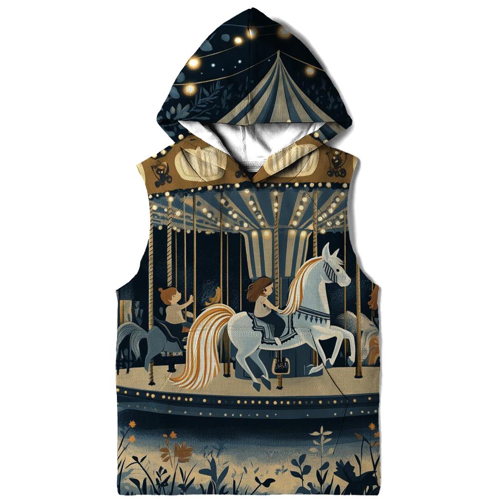 Haunted Carousel Evening premium hoodies