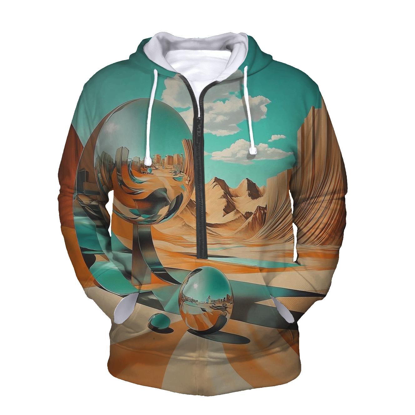 Dali Inspired Desert Dreams printed hoodies
