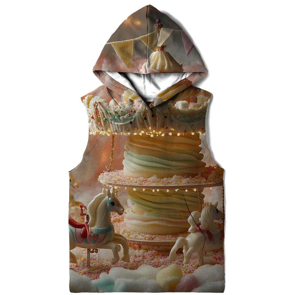 Cupcake Cloud Carousel printed hoodies