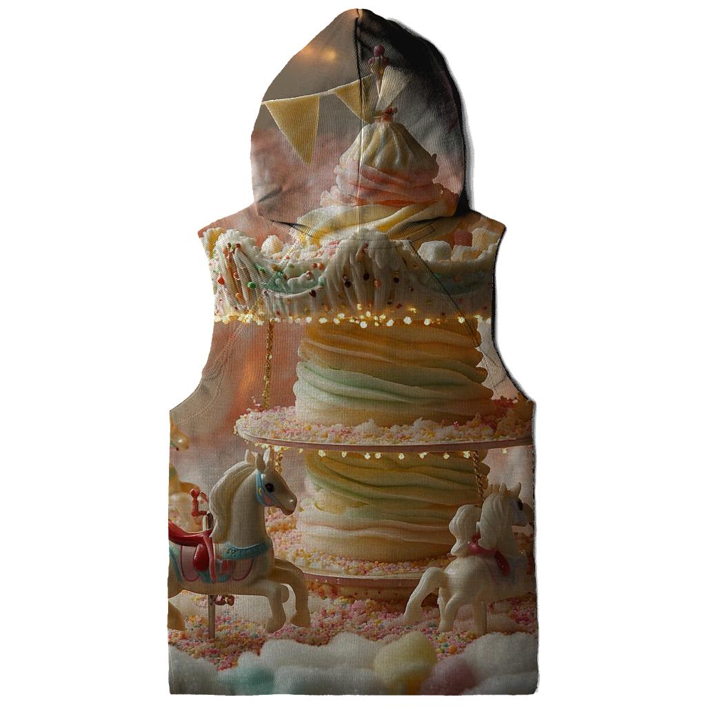 Cupcake Cloud Carousel printed hoodies