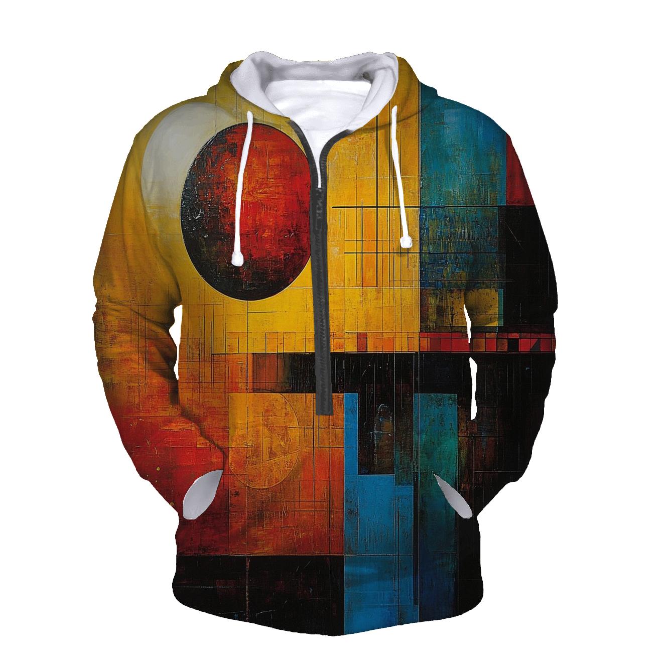 Kandinsky Inspired Cosmic Orchestra graphic hoodies