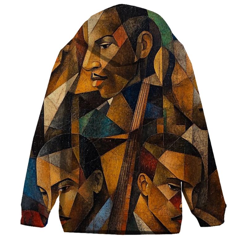 Picasso Inspired Abstract Musicians printed hoodies