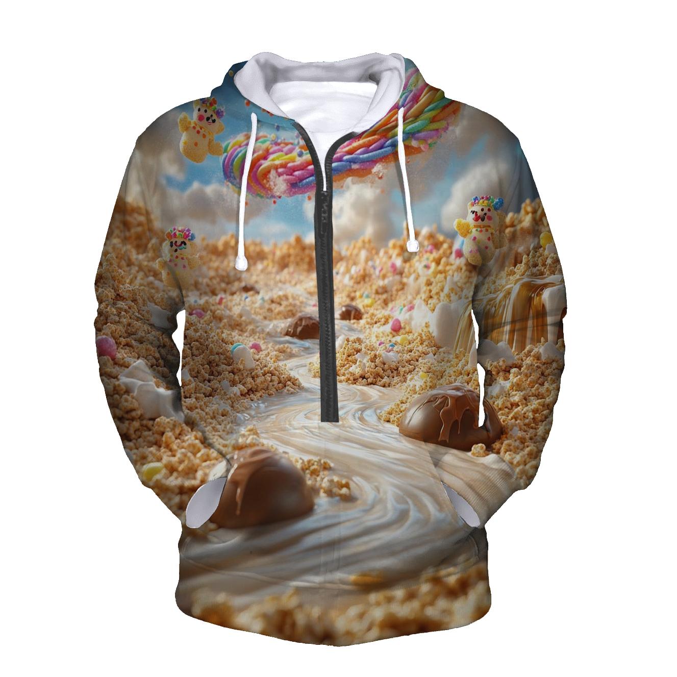 Sprinkle Storm Over Cereal Plains premium hoodies