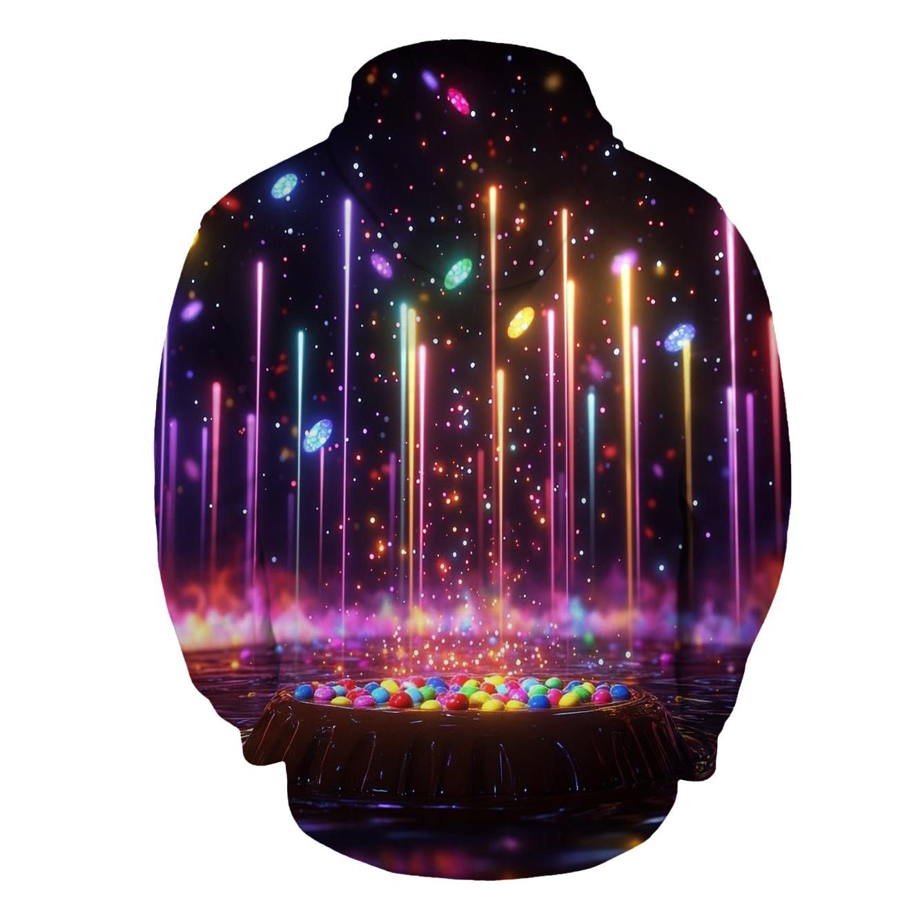 Skittles Meteor Shower embroidered hoodies