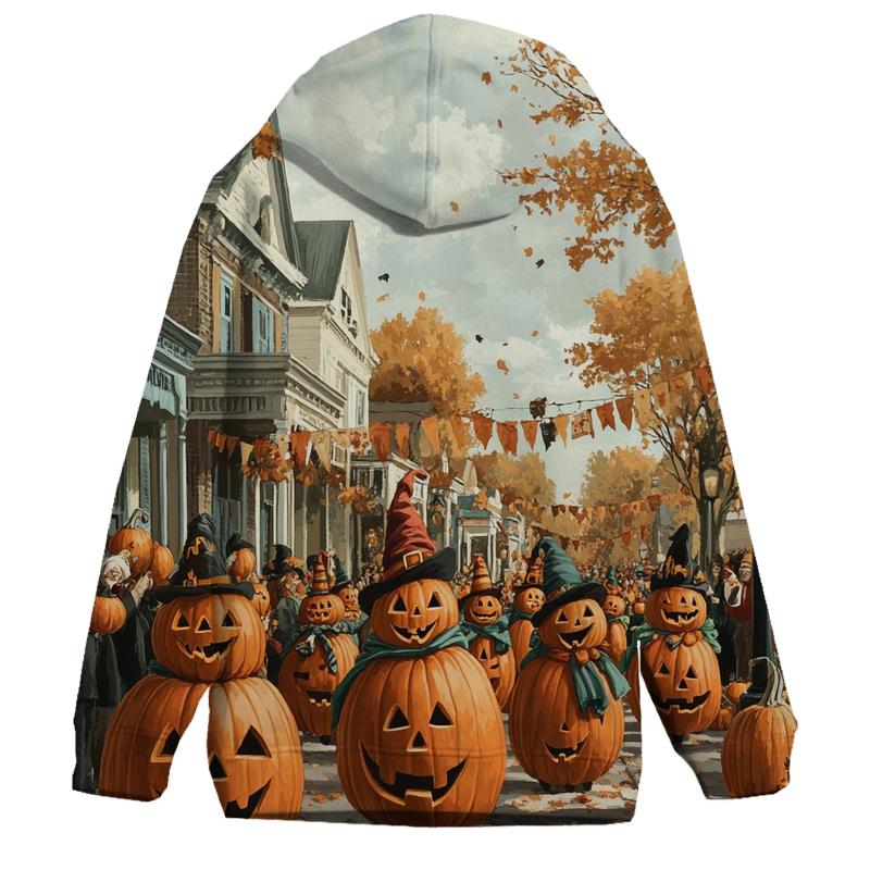 Pumpkin Parade On Main Spooky graphic hoodies