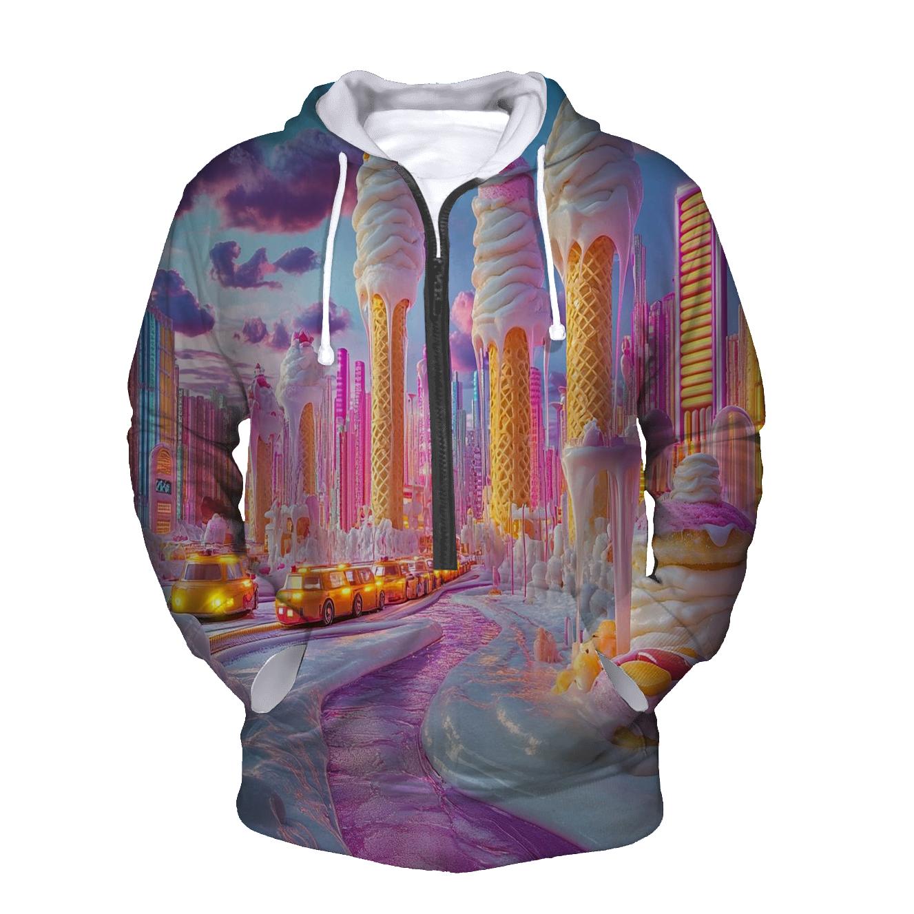 Neon Ice Cream Metropolis custom hoodies