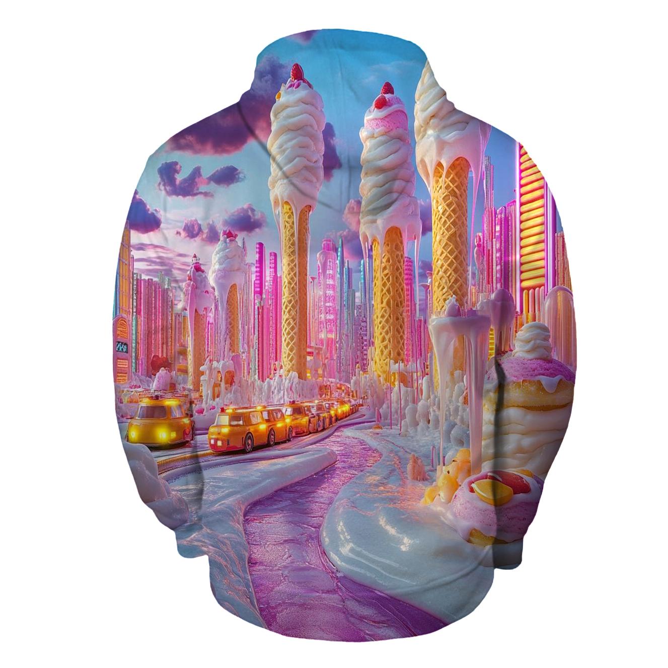 Neon Ice Cream Metropolis custom hoodies