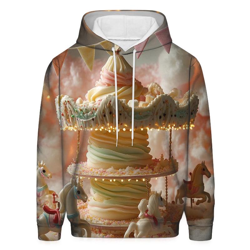 Cupcake Cloud Carousel embroidered hoodies