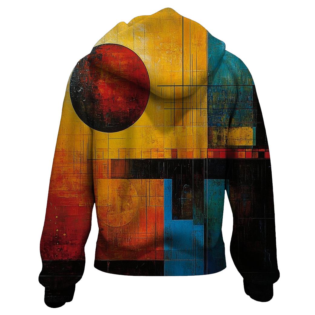 Kandinsky Inspired Cosmic Orchestra zip-up hoodies
