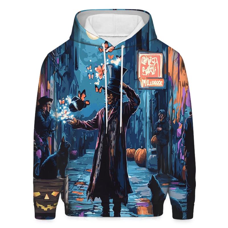Street Magician In Haunted Alley designer hoodies