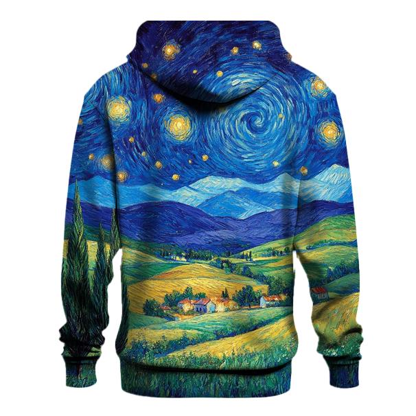 Van Gogh Inspired Starry Countryside hoodie designs