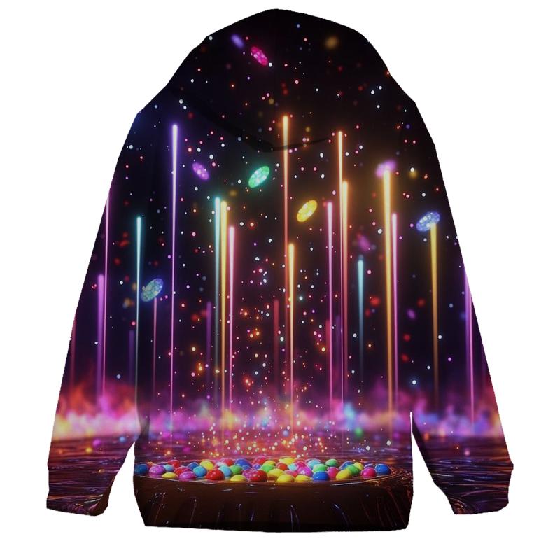 Skittles Meteor Shower embroidered hoodies
