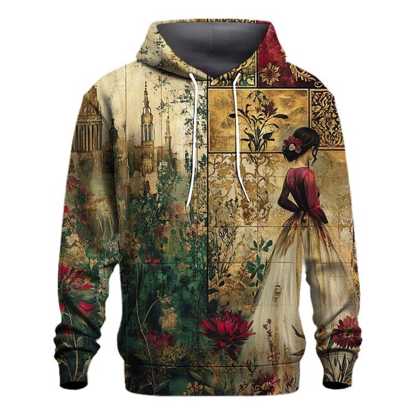 Klimt Inspired Golden Garden pullover hoodies