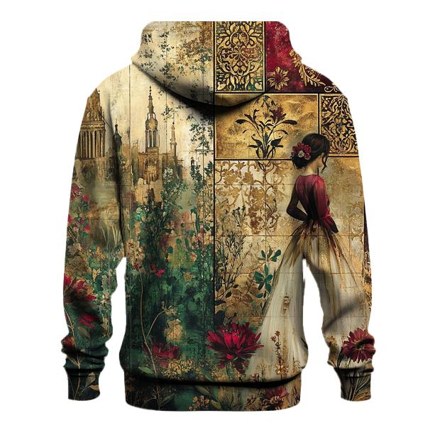 Klimt Inspired Golden Garden pullover hoodies
