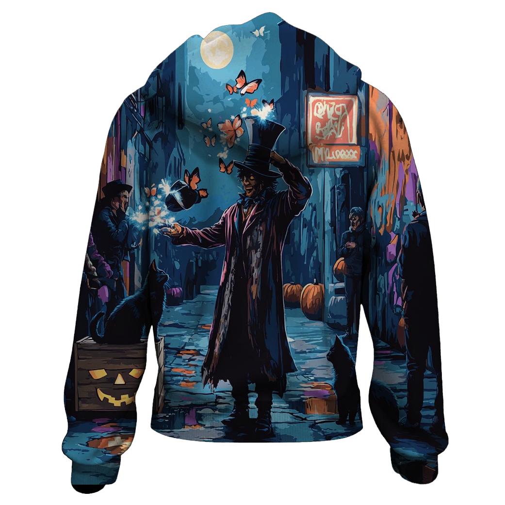 Street Magician In Haunted Alley heavyweight hoodies